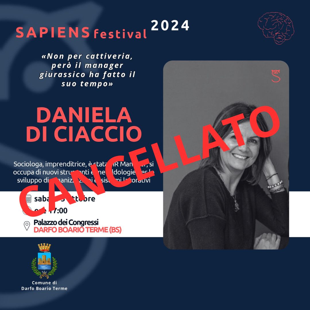 Sapiens Festival 2024 - EVENTO CANCELLATO