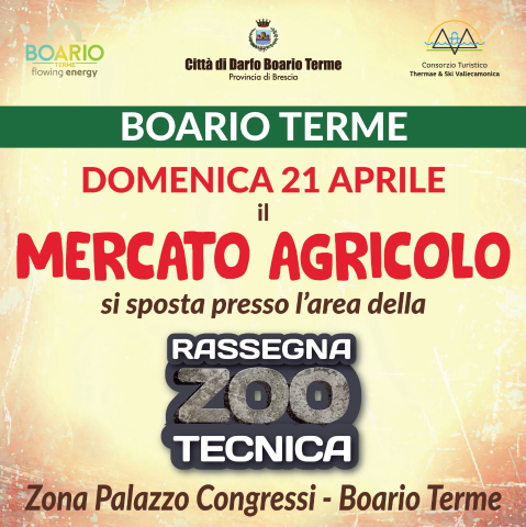 Mercato agricolo di Boario Terme presso Rassegna Zootecnica